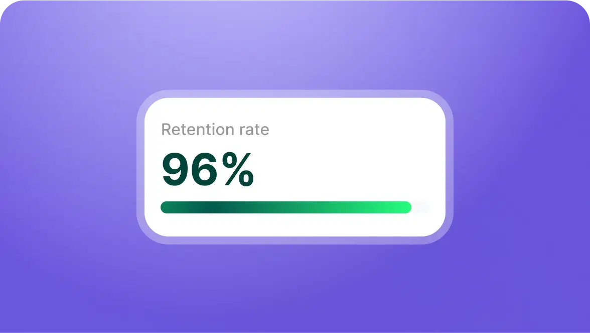 Increased retention rates